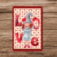 thumbnail image 3 of Lindo gnomo de San Valentín sobre fondo de corazones sin costuras, letreros de metal vintage, letrero de hojalata decorativo, póster de metal de 12 x 8 pulgadas, 3 of 3
