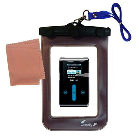 Gomadic Clean and Dry Waterproof Protective Case Suitablefor the Philips GoGear HDD1620 to use Underwater
