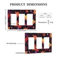 thumbnail image 3 of Maple Leaf Switch Cover Decorative Wall Plate 3-Gang Standard Size, 3 of 5