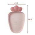 thumbnail image 4 of OUSITAID Serving Tray Cute Cartoon Radish Design Snack Food Tray Creative Decorative Radish Design Snack Food Tray Plate Cute Cartoon Creative Decorative Serving Tray for Household Kitche, 4 of 7