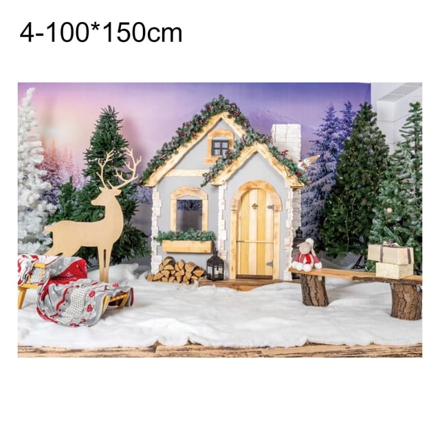 Fondo de tela antiarrugas navideño ZTGD, lavable, para estudio fotográfico, decoración de fiestas