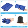 thumbnail image 6 of Uxcell 15.7"x11.6"x0.4" Foam Waterproof Foldable Hiking Seat Pads Cushion with Storage Bag, Navy Blue 2 Pack, 6 of 6