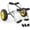 Kickstands- "U"shape, variant on Universal Kayak Cart - Can transport kayaks, canoes, paddleboards, floating mats, and small flat-bottom boats - Features non-inflatable solid tires and 2 ratchet straps: Sports & Outdoors
