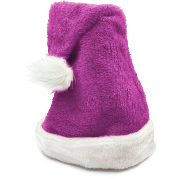 Ultra Soft Plush Christmas Purple Santa Hat Costume Accessory