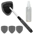 thumbnail image 1 of Outil de Nettoyage de Pare-Brise de Décoration Auto avec Poignée Extensible et 4 Brosses en Microfibre Réutilisables pour Voitures Bleu, 15.9 Po 21 Po, 1 of 4