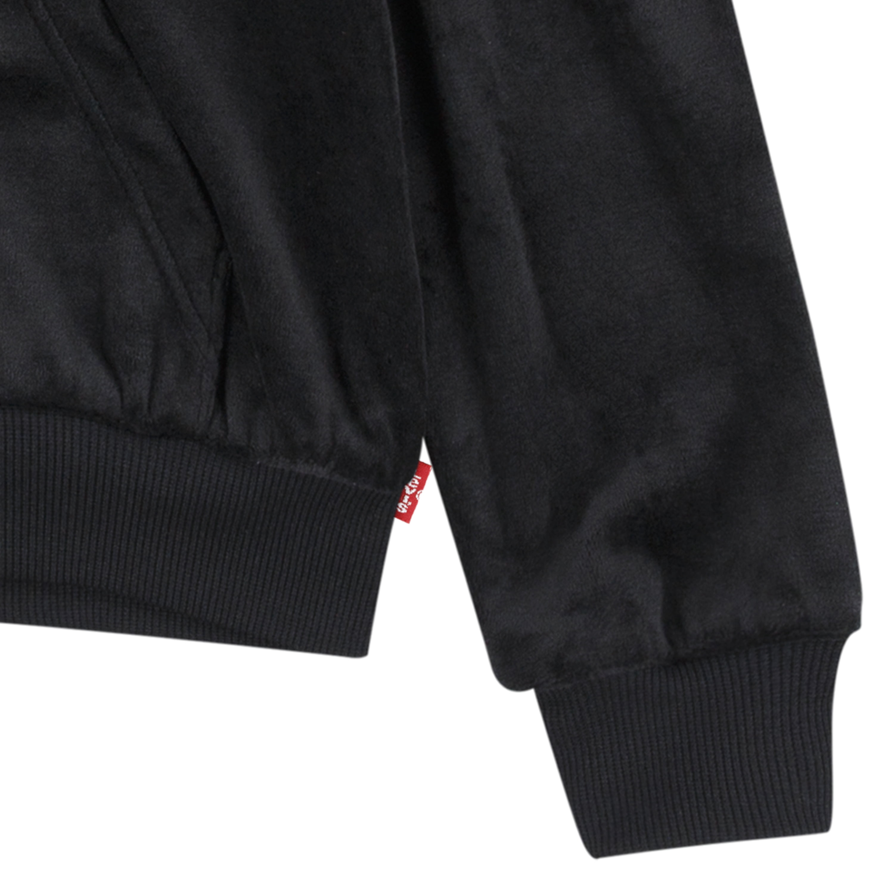 Levi Girls Full Zip Velour Hoodie, Size 4-6X