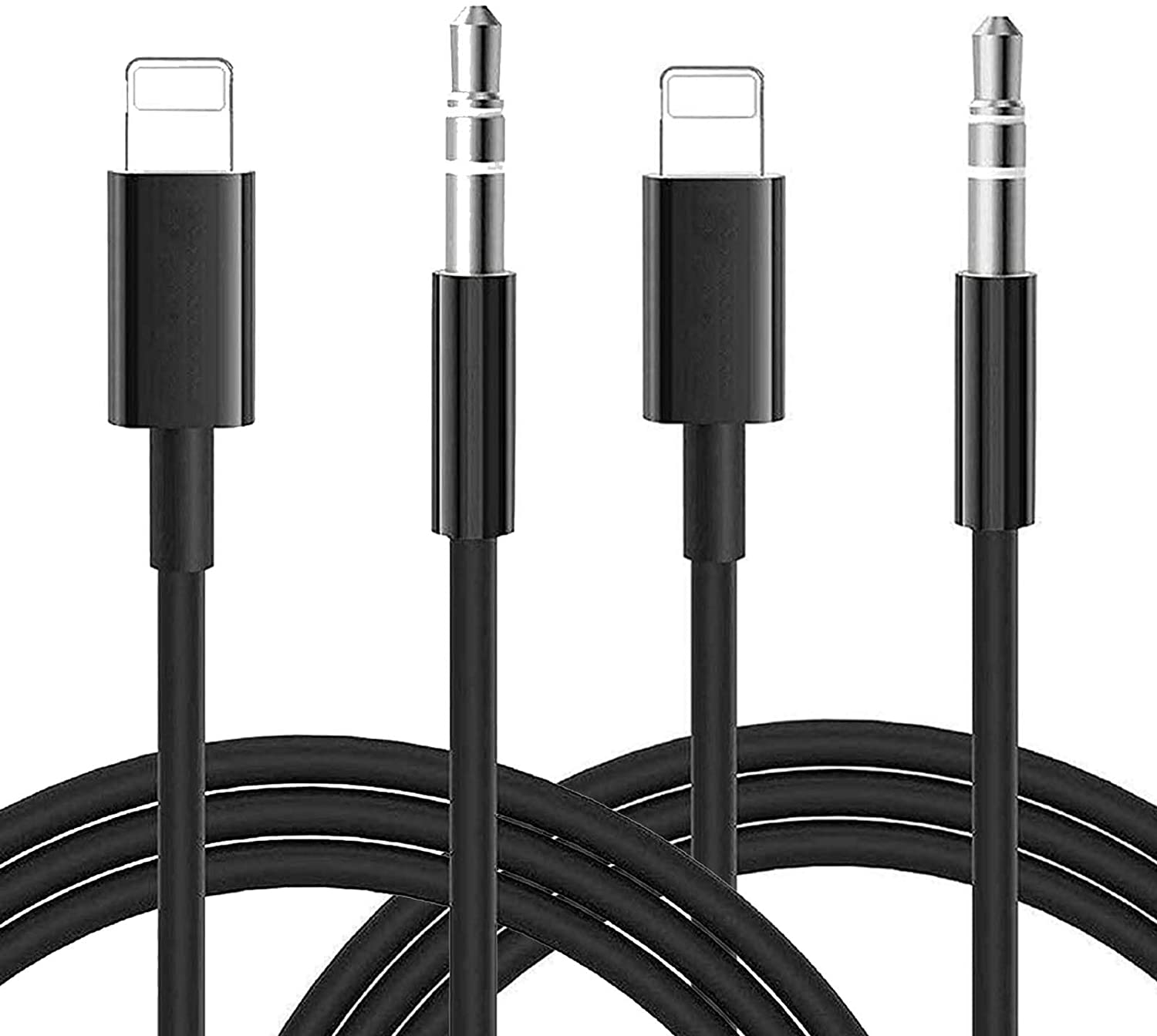 2 Pack Aux Cord for iPhone,[Apple MFi 