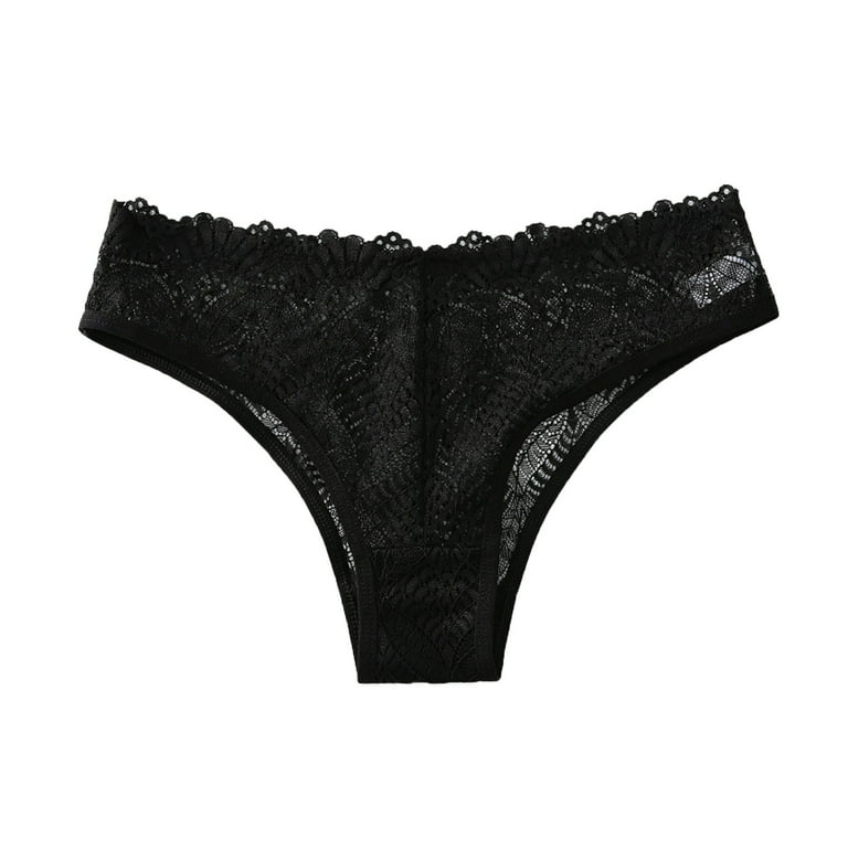 Sexy Lace Thong Lingerie Set For Women Seamless, Transparent, And Sexy  Black Tanga Stretch Cotton Bikini Panty, Knickers Ah85 From Primali, $19.06