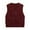 Wine, variant on UJNDER Women's V Neck Knitted Pullover Vest Sweater Sleeveless Top Sweater Vest Brown XXXL