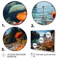 thumbnail image 3 of Designart "Maple Isle Retreat " Floral Floater Framed Wall Art Living Room, 3 of 7