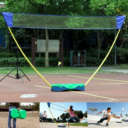 Outdoor Deal Of The Day Moaere 3 in 1 Outdoor Folding Adjustable Badminton Set Tennis Badminton Volleyball Net with Stand Battledore Deal of the day ()