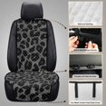 thumbnail image 5 of FOR U DESIGNS Grey Leopard Print 2pcs Car Seat Covers Automotive Seat Cover Diamond Quilted, Non-Slip, Easy to Install, Airbag Compatible, Washable Car Seat Protector for Truck SUVs, 5 of 7
