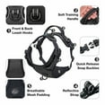 thumbnail image 7 of PHOEPET No Pull Dog Harness Medium Reflective Front Clip Vest with Handle, Adjustable 2 Metal Rings 2 Buckles,Black, 7 of 7