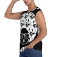 thumbnail image 3 of Kdxio Black Head Woman with Panda Hair for Men's Muscle T-shirt,Sleeveless for Workout Running Athletic Gym Lounge Casual, 3 of 7