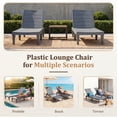thumbnail image 5 of Homall Outdoor Chaise Lounge Chairs Set of 2, 5-Position Adjustable Waterproof Patio Outdoor Chaise Lounge, Gray, 5 of 8