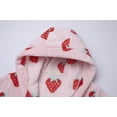 thumbnail image 4 of MGEOY Boys Girls Robe Soft Hooded Flannel Bathrobes for Kids With Silk Eye Sleep Mask, 4 of 7