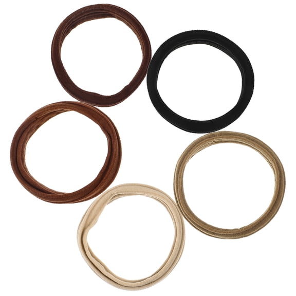 UPOUART 5-Pack High Elastic Hair Scrunchies Assorted Colors Soft Stretchy Hair Ties for Women and Girls