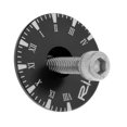 thumbnail image 2 of Cubierta de vástago de auriculares para bicicleta de montaña o carretera de aluminio CNC -1/8'' (28,6 mm) de diámetro Reloj negro Sharpla Casquillo superior de auriculares de bicicleta, 2 of 8