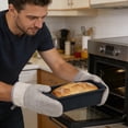 thumbnail image 3 of YaoZQ Silicone Bread Loaf Pan - 7.68" x 3.74" Non-Stick Bread Baking Pan for Homemade Bread, Sourdough, Meatloaf, Cake, Oven Safe, Even Heat Distribution, 3 of 7
