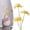 Yellow, variant on 3 Heads Brown Artificial Flowers, Fake Flowers for Vase Indoor, 25''