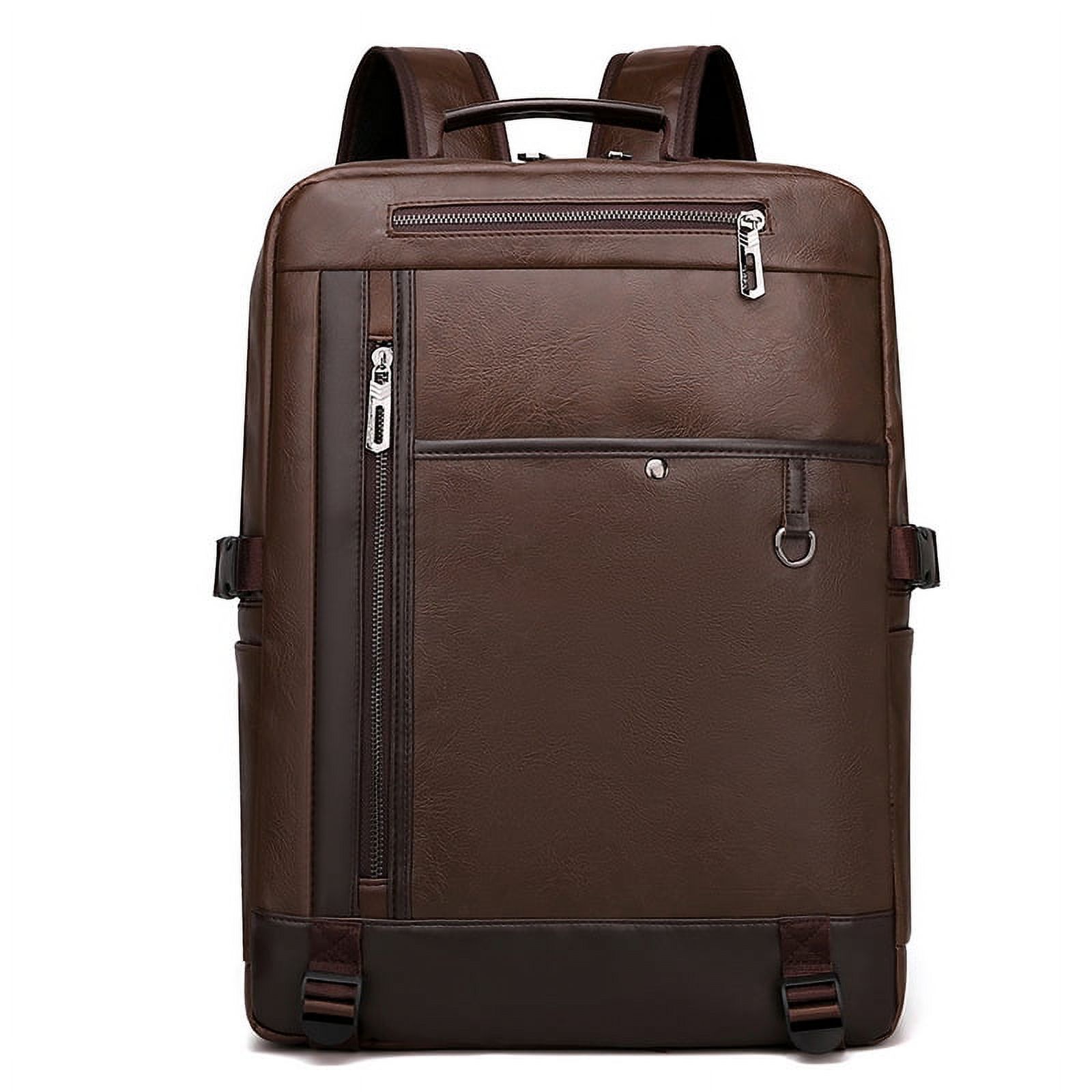 Toyella Summer New Trend Backpack Men's Business Travel Backpack Fashion Computer Bag Khaki - image 3 of 5