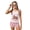 Capybara Strawberry, variant on POLERO Big Girls Summer Swimwear Tankini Two Piece with Boyshorts Removable Pads Moon Sun Print Quick Dry Sun Protection