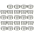 thumbnail image 1 of tredstone 24Pcs 10ml Mini Round Aluminum Jar Empty Containers Tins with Screw Lid for Cosmetics Lip Balm, 1 of 8