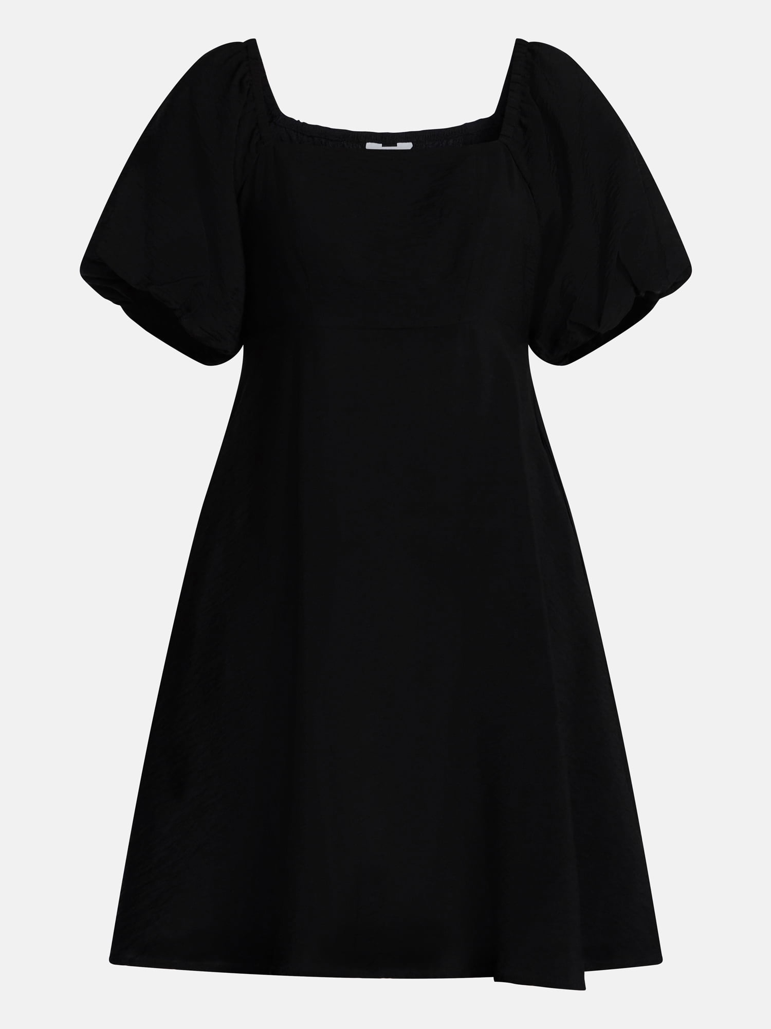 Time and Tru Women's Mini Dress with Puff Sleeves, Sizes XS-XXXL