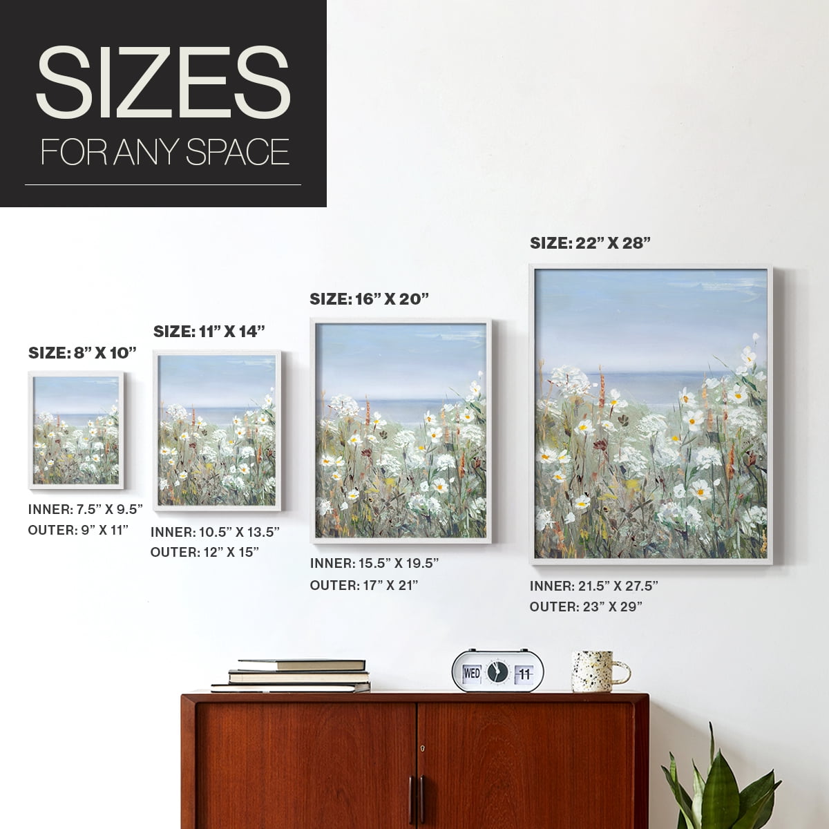 Wild Sea Breeze II Framed Print - Solid Wood in Single Picture Frame Solid Wood 2 Framed Print