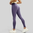 thumbnail image 6 of Stichou Womens High Waisted Leggings 2026 Tummy Control Fitness Seamless Yoga Pants Stretchy Buttery Soft Workout Leggings Dark Purple L, 6 of 6