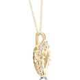 thumbnail image 2 of Pompeii 1/2 Carat Genuine Diamond Heart Pendant 14K Yellow Gold 18mm Tall (G/H,I1), 2 of 4