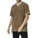 thumbnail image 5 of Camisas de Manga Corta de los Hombres Estilo Étnico Impreso Hendidura Cuello en V, Ligero Top Transpirable para la Primavera Y el Verano, 5 of 6