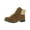 Light Brown/Suedette/Fleece, variant on Shoes Pathfield Women's Lace-up Hiker Style Bootie, Winter White/Fabric, 9 M
