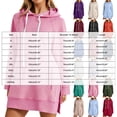 thumbnail image 3 of COMVALUE Womens Warmy Sweatshirt Oversized Hoodie Dress with Pockets | shirt dresses for women 2026 women's fashion hoodies & sweatshirts lightweight hoodies for women (Green, XXL), 3 of 6