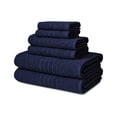 thumbnail image 2 of Mainstays Basics 6-Piece Navy Bath, Hand & Washcloth Set, 2 of 6