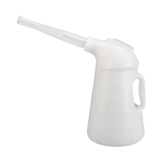 Zxpjkyu Oil Jug with Spout Dispenser Jug Durable Leak-Proof Oil Measuring Container with 5L