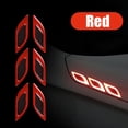 thumbnail image 4 of Car Reflective Trim Door Side Marker Stickers Car Door Edge Exterior Guard Stickers Accessories Set of 6, 4 of 5