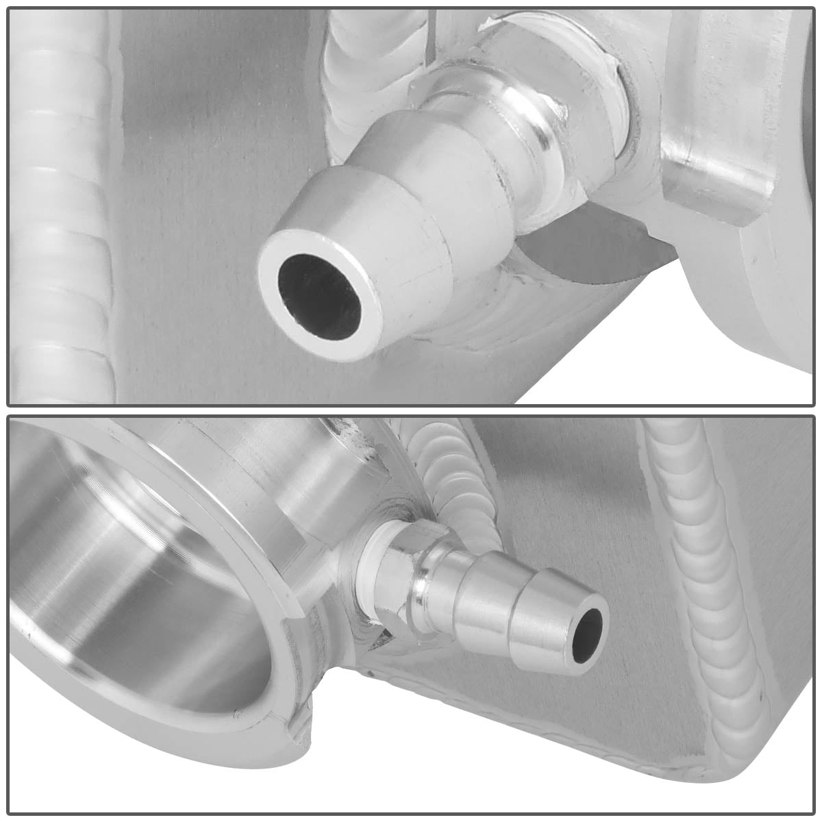 DNA Motoring Universal Aluminum 1.25 QT Radiator Coolant Recovery Overflow Expansion Tank Can