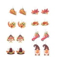 thumbnail image 6 of Stud Earrings for Women Womens Thanksgiving Fall Wooden Thanksgiving Fall Drop Dangle Handmade Turkey Pumpkin Maple Leaf Fall Thanksgiving Autumn Jewelry Gifts Valentine's Day Gifts Clearance, 6 of 6