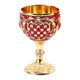 thumbnail image 3 of Vintage Wine Glass Zinc Alloy Elegant Decorative Retro Stemmed Glasses for Home Bar Party 2pcs Gold Red, 3 of 4
