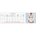 thumbnail image 2 of Women Deep V Neck Bodycon Crochet Dress Long Sleeve Cut Out Backless Mini Beach Sundress, 2 of 9