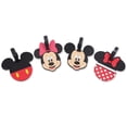 thumbnail image 1 of Juego de etiquetas de equipaje Mickey Minnie Silicone Travel, 4 unidades, 1 of 1