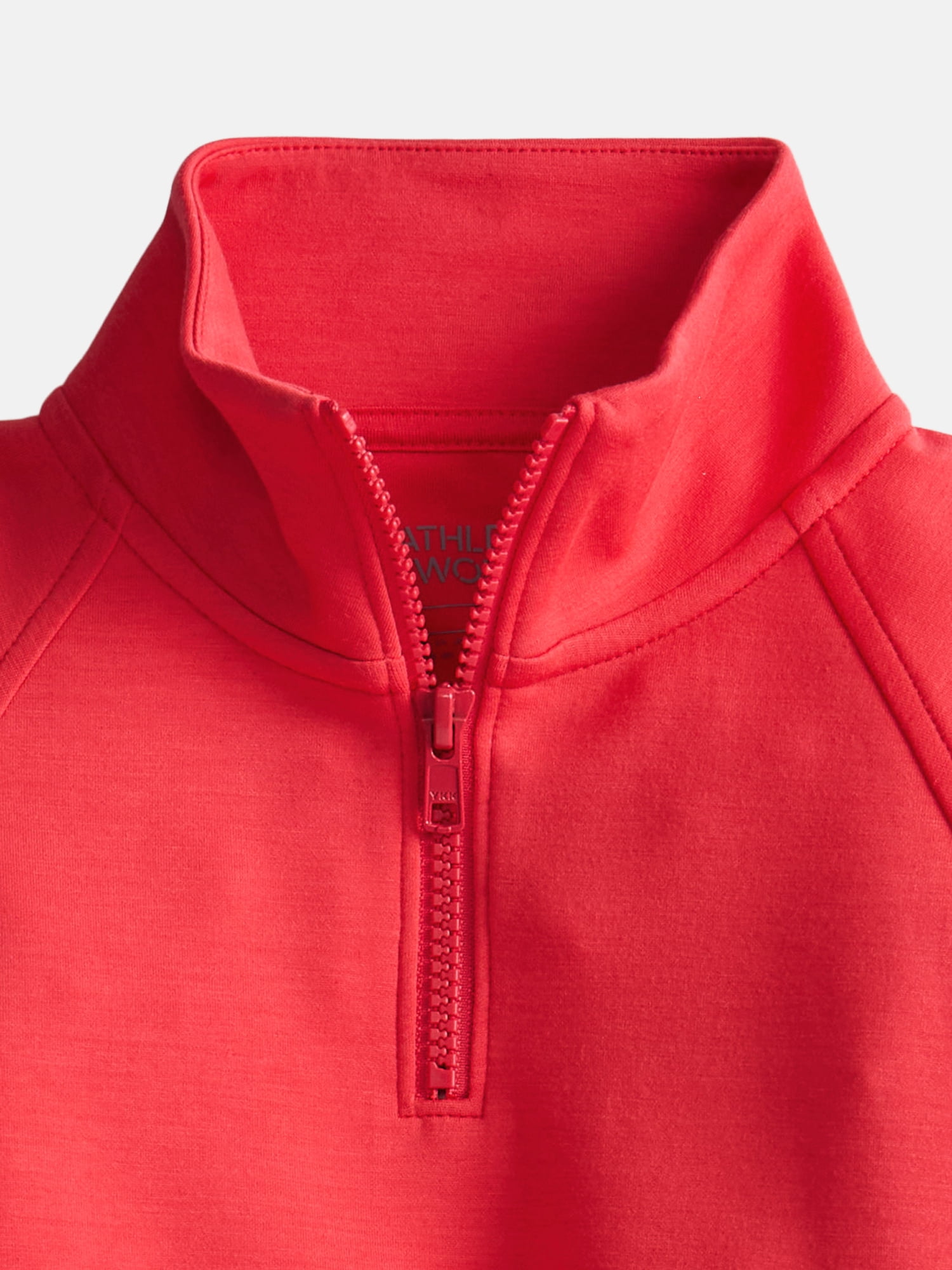 Athletic Works Girls Active Athleisure Quarter Zip Top, Sizes 4-18