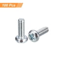 thumbnail image 3 of #4-40x5/16" Plato Cabeza Phillips Máquina Tornillos, 100 Uds Zinc Chapado Carbono Acero Tornillos Cabeza Cruzada Pernos Totalmente Roscados, 3 of 5
