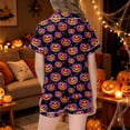 thumbnail image 6 of Halloween Pajamas Kids Size 5-6 Years Childrens Halloween Sleepwear Short Sleeve Top and Shorts Comfort Boys Pjs Black, 6 of 6
