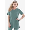 thumbnail image 2 of Roaman's Women's Plus Size Soft Knit Tunic With Notch Neckline, 2 of 6