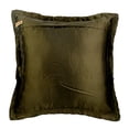 thumbnail image 3 of Sofa Cushion Cover, Olive Green Pillow Cover 18x18 inch (45x45 cm), Pillow Cover 18x18 inch (45x45 cm) Green, Satin Throw Pillow Cover, Handmade Pillow Cover, Solid - Dreamy Olive, 3 of 3