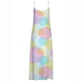 thumbnail image 4 of SMihono Robe Maxi Bohème d'Été pour Femmes Grande Taille Mode d'Été pour Femmes Robe Mi-Taille Sans Manches Imprimée Robe de Plage Slim Robe de Plage, 4 of 4