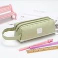 thumbnail image 1 of zanvin home essentials Portable Large-capacity Double-layer Pencil Case Solid Color Pencil Case gifts clearance sale, 1 of 2