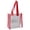 Red, variant on Avolia Clear Tote Bags 12 x 12 x 6 Inch Large Clear Plastic Tote Bag with Handles for Work Sports